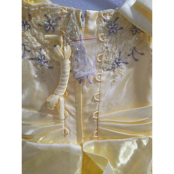 Marys Bridal Girls Yellow Long Formal Dress Beauty And The Beast - Picture 7 of 9